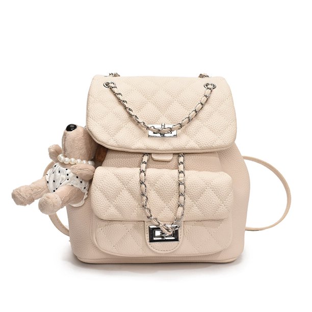Mochila pequeña con cadena de rombos estilo Chanel, estilo coreano, moderna, para mujer, estilo extranjero, ligera y de lujo, novedad de verano de 2025