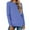 Blue, variant on Oversized Long Sleeve Shirts For Women Comfortable Loose Crew Neck Solid Color Tunic Tops Lightweight Fall Winter Work Tee Pullover Outfits Blue L