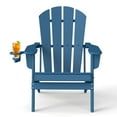 thumbnail image 6 of FODINGHILL Folding Adirondack Chair,HDPE All Weather Fire Pit Chair,Outdoor Plastic Chair for Patio Porch Garden,Blue, 6 of 11