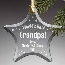 Personalized Glass Christmas Ornament - World's Best