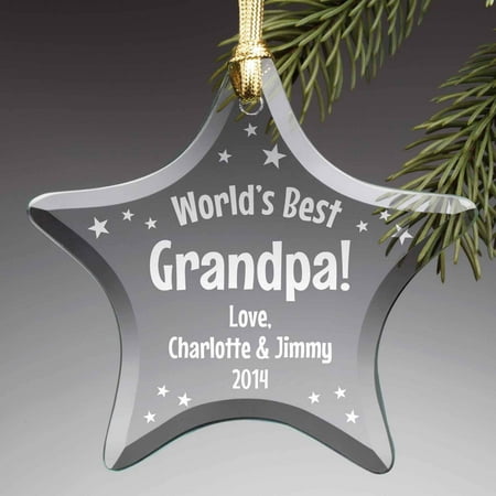 Personalized Glass Christmas Ornament - World's (Best Christmas Gifts Under 1000)