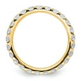 thumbnail image 2 of 14k Polished Size 9 U-Shared Prong 2 carat Diamond Complete Eternity Band, 2 of 5