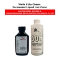 thumbnail image 2 of Wella ColorCharm Permanent Liquid Hair Color Toner - 1.4 oz ( 6G/555 Hazel Blonde ) and Cream Peroxide Developer 50 Volume - 4 fl. oz, 2 of 6
