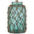 thumbnail image 4 of 360 Lighting Nautical Accent Table Lamps 22.5" High Set of 2 Coastal Blue Green Rope Net Off White Drum Shade for Living Room Family Bedroom, 4 of 8