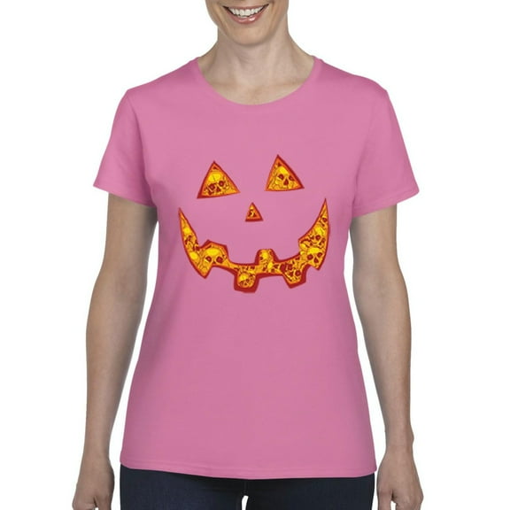 NIB - Women's T-Shirt Short Sleeve - Halloween Costume Pumpkin Face