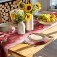 thumbnail image 4 of Red Marble Round 13 Inch Placemats Set of 8, Modern Ombre Abstract Ink Painting Art HeatResistant Non Slip Place Mats for Dining Table, Wipeable Braided Kitchen Table Mats for Housewarming, 4 of 9