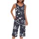thumbnail image 5 of Conjunto de Verano para las Mujeres Casual Impreso sin Mangas Cuello Redondo Y Pantalones Recortados de Dos Piezas, 5 of 6