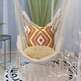 thumbnail image 2 of ANGELLOONG Funda de almohada naranja de 18 x 18 pulgadas, funda de almohada tejida estilo bohemio con borla, funda de almohada naranja quemada para sofá, dormitorio, sala de estar (sin relleno de almohada, 1 pieza) Ormromra WMPH-1606, 2 of 8
