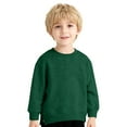 thumbnail image 3 of Likimi Children Boys Girls Pullover Long Sleeve Crew Neck Solid Color Loose Sweatshirt Soft Warm Casual Autumn Winter Tops Size 3-4 Years Green, 3 of 7