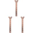 thumbnail image 3 of FRCOLOR 3pcs Hollow Drawing Bookmark Ruler Stencil Metal Drawing Bookmark Ruler Stencil, 3 of 8