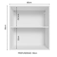 thumbnail image 2 of Alacena Madesa 60 cm con 2 nichos abiertos Blanco, 2 of 5