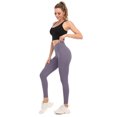 thumbnail image 4 of Women's Active Stretch Leggings with Pockets Mid Rise Yoga Pants, 4 of 6