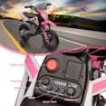 thumbnail image 5 of Telyswee 12V Electric Dirt Bike, Kids Electric Motorcycle with 25W*2 Motor, Twist Grip Throttle, Training Wheels, Spring Suspension, Ride on Toys Cars for Kids 3-8 Years, 5 of 7