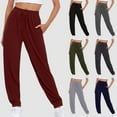 thumbnail image 4 of Xudanell Sweatpants Women Wide Leg Sweatpants Women,Sweatpants for Women-Womens Joggers with Pockets Pants for Yoga Workout Running Sweatpants (M,Red), 4 of 9