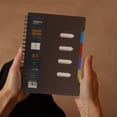 thumbnail image 5 of 5 Subject Notebooks College Ruled,Five Star Advance Notebook + Study App,Spiral Notebook with Dividers,Thick Spiral Writing Journal for Women & Men,Journal for Work,Coffee,7.48x10.12", 5 of 8