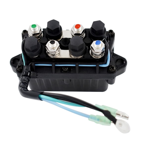 munirater Compatible Relay Replaces Assy Boat Power Trim and Tilt Relay Assy 6H1-81950-00-00 6H1-81950-01-00 Replacement for Yamaha 30-90hp Outboard Engine (3 Pin Wire Configuration)