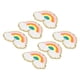 thumbnail image 5 of 6 parches de arcoíris de colores brillantes con diseño de nubes de arcoíris de algodón para bordar y planchar en la ropa., 5 of 14