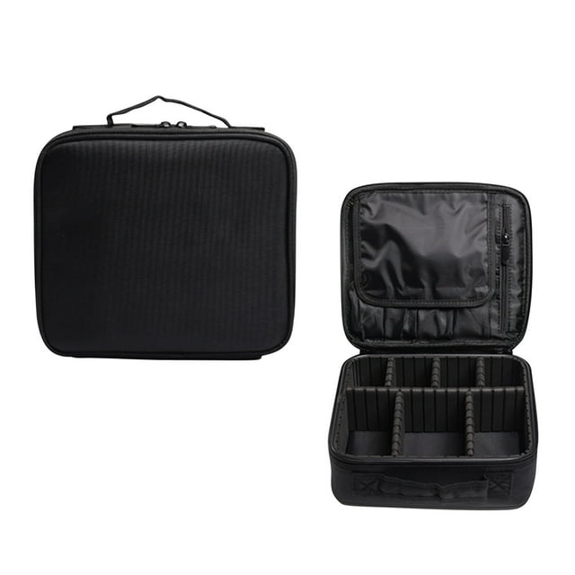 FcBaudy Makeup Bag,Cosmetic Bag Travel Storage Partition Cosmetic Bag Multifunctional Portable Portable Cosmetic Case Custom Small Double Layer Toiletry Bag Toiletry Storage