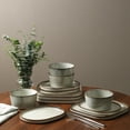 thumbnail image 2 of Stone Lain Cairo 12-Piece Dinnerware Set Stoneware, Grey, 2 of 7