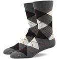 thumbnail image 3 of Classic Dark Stripes for Sizes 10-16 Big & Tall Men's Argyle Sock Pack, 3 of 7