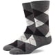 thumbnail image 3 of Calcetines de vestir para hombre grandes y altos, paquete de 6, con rayas de rombos, color oscuro, estilo clásico, tallas 10, 11, 12, 13, 14, 15 y 16, 3 of 7