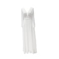 thumbnail image 2 of Vestido largo para mujer, suave, largo hasta el suelo, cuello en V, cómodo, vestido de noche, vestido formal. 3XL, 2 of 9