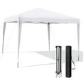 thumbnail image 1 of Costway Patio 10x10ft Outdoor Instant Pop-up Canopy Folding Sun Shelter Carry Bag White, 1 of 9