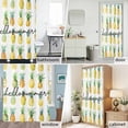 thumbnail image 6 of Hello Summer Fabric Shower Curtain Pineapple Fresh Fruit Washable Shower Curtains for Bathroom, Waterproof Bath Curtain with Hooks Home Decor 72x84in, 6 of 8