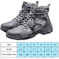 thumbnail image 3 of Botas de combate para hombre antideslizantes Camo botas cortas zapatos de trabajo PU para senderismo caza DQrwqpou Tenis De Mujer Tenis De Hombre, 3 of 8