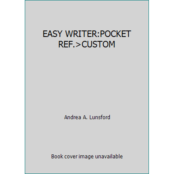 Pre-Owned EASY WRITER:POCKET REF.>CUSTOM (Unknown) 0312638213 9780312638214