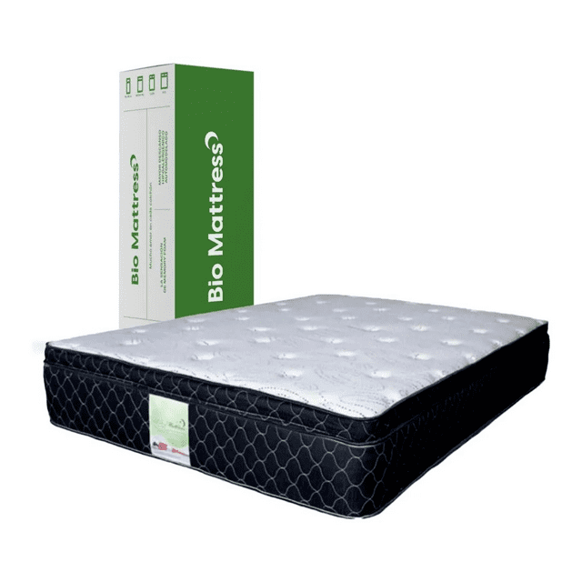 Colchón Queen Size Bio Mattress de Resortes con Memory Foam Modelo Madrid