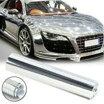 Chrome Car Sticker Vinyl Wrap Decal Roll Self Adhesive Film 6x60 Inch Practical Silver Accessories For Vehicles