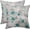 Green Gray Flower, variant on Navy Blue Dahlia Pillow Covers 20x20 Inch Set of 2 Summer Rust Geometric Flower Grey Outdoor Decorative Throw Pillows Farmhouse Linen Square Cushion Cover for Home Sofa Bedroom