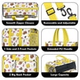 thumbnail image 3 of Teacher Tote Bag,Colorful Softball and Fashion Icons Pattern Teacher Utility Tote Bag,Large Work Tote Bags for Women with Multiple Pockets,Top Zipper Closure,13.8x10.6x6.7 Inch, 3 of 5