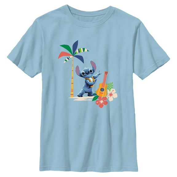 Boys Lilo & Stitch Tropical Dancing Stitch T Shirt