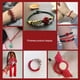thumbnail image 2 of Bearachild Cuerda de punto rojo hilo de encriptación uniforme pulseras collares cordones colgantes profesional oro plata hogar Artesanía 0.6 mm/350 m Bearachild HA080353-03, 2 of 6