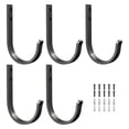 thumbnail image 1 of Set de 5 Ganchos para Toallas de Baño, Ganchos de Pared para Ropa Resistente para Baño, Cocina, Garaje, Hotel (Negro Mate), 1 of 4