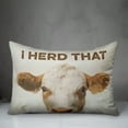 thumbnail image 3 of Creative Products Herd That Cow 14x20 Spun Poly Pillow, 3 of 3