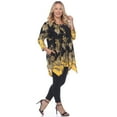 thumbnail image 3 of Plus Size Floral Chain Printed Tunic Top with Pockets, 3 of 6