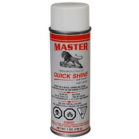 Master Quick Shine - Instant Shoe Shine Spray - 7 ounce
