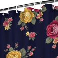 thumbnail image 3 of Pioneer Flower Floral Print Pattern Shower Curtain 72"x84", Bathroom Decorative Shower Curtain Set with 12 Hooks, Waterproof Washable, 3 of 6