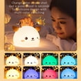 thumbnail image 2 of Deer LED Night Light - 7 Light Colors - Soft Touch Silicone - for Kids Baby Bedroom (USB Rechargeable), 2 of 7