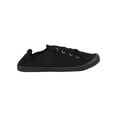 thumbnail image 2 of Zig All Black Women Soda Shoes Flat Linen Canvas Fashion Sneakers Comfortable Insoles Slip On Lace Up Style Loafers, 2 of 4