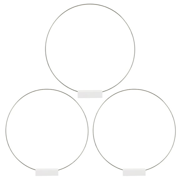 SENSETH 1 Set of Hoop Centerpiece with Stand Metal Rings and Place Card Holders Wreath Making Rings for Table