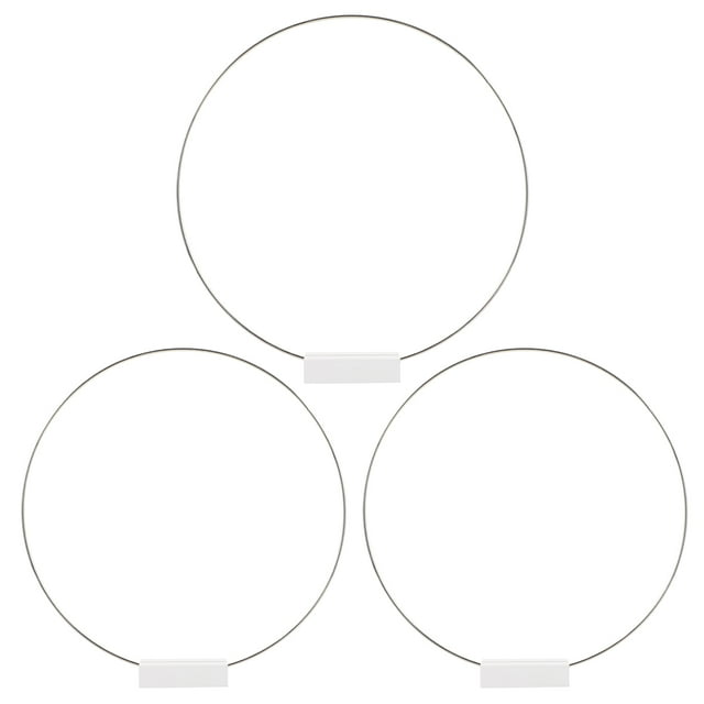 1 Set of Hoop Centerpiece with Stand Metal Rings and Place Card Holders Wreath Making Rings for Table