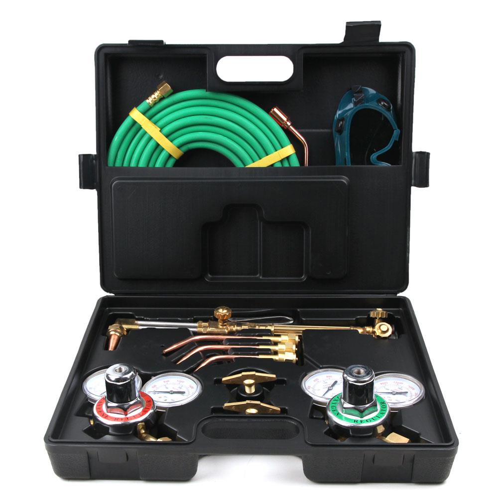 Ktaxon Gas Welding & Cutting Kit, Portable Oxygen Acetylene Regulator