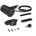 thumbnail image 1 of Riwesomey Doble USB Teléfono negro Cargadores de plástico Twin Iris Alta resistencia a baja temperatura Parte Motocicletas SUV Barcos Type2, 1 of 6