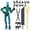 Fluorescent Green, variant on T13 Action Figure Set, 3d Printed T13 Multi-Jointed Movable Robot, T 13 Action Figure for Desktop Decorations,Creative Assembly And Decompression Toys Fluorescent Green