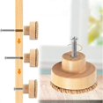 thumbnail image 3 of Set of 6 Rattan Furniture Knobs Drawer Knobs, Bohemian Style Door Handle Round Wooden Drawer Handle for Dresser Cupboard, 3 of 4
