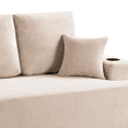 thumbnail image 5 of 87 in 3-Seater Sofa for Living Room, Comfy Couches with Deep Seat, Plush Corduroy Fabric with Cup Holders and Side Storage Pockets for Apartment Lounge, 5 of 6